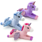 PELUCHES UNICORNO 3COL. B/O LUCI MUSICA MOV.ALI  DECAR