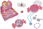 CARAMELLE C/GIOIELLI 3 COL. 6 PZ DISPLAY BOX  GLOBO