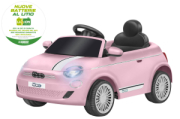 H  AUTO BT LI-ION FIAT 500E ROSA 12,6V 4,5AH R/C  GLOBO