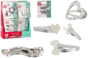 MOLLETTE CAPELLI COLORE ARGENTO 7 ASS. IN 20PZ D/B  GLOBO