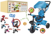 9  TRICICLO METALLO VITAMINO EVO2.0C/PED/PAR. AZZURRO  GLOBO