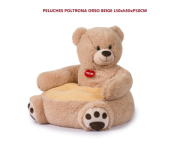 PELUCHES POLTRONA ORSO BEIGE L50xh50xP50CM  DECAR
