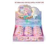 SET BRACCIALE CON ACC.CAPELLI IN DISP.12PZ  DECAR