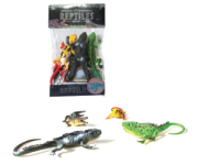 BUSTA 4PZ RETTILI 25CM MIS BUSTA H40XL20CM  DECAR