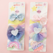 NICE  UNICORN BUBBLES CLIP CAPELLI  3PZ 2 ASS