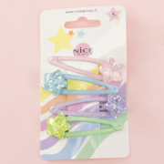 NICE  A STAR IS BORN HAIR CLIPS 4 PZ