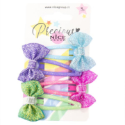 NICE  TAKE A BOW HAIR CLIPS 4 PZ