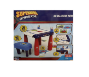 SUPERHERO TAVOLO PER COLORARE CON SGABELLO 40PZ