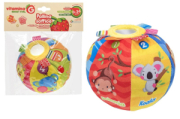 PALLA SOFFICE ANIMALI CM13 C/SONAGLIO  2 ASS  GLOBO