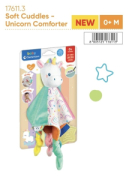 PELUCHES COMFORTER SOFT CUDDLES UNICORN  CLEMENTONI
