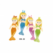PELUCHES SIRENA 32CM 4 COLORI ASS DECAR